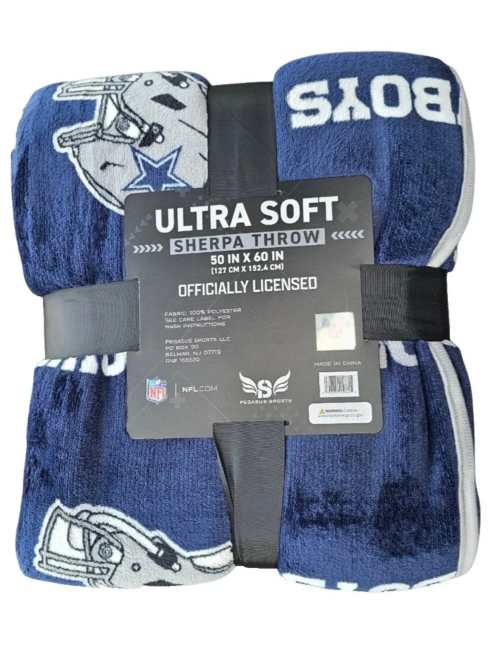 Dallas Cowboys Sherpa Throw Blanket Ultra Supersoft 60
